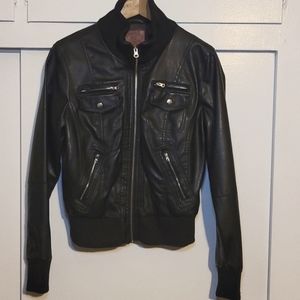 Polo Club L Black Leather Jacket